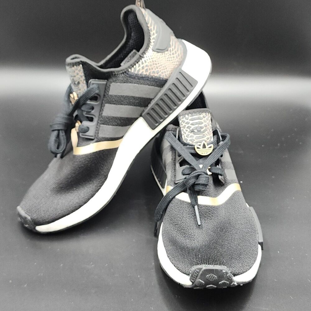 adidas Originals Women's NMD_R1 Sneakers GY6300 Black/Rose Gold Size 9